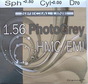 Glance 1.56 HMC фотохром (хамелеон) серый