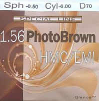 Glance 1.56 HMC фотохром (хамелеон) коричневый